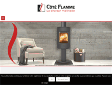 Tablet Screenshot of coteflamme.fr